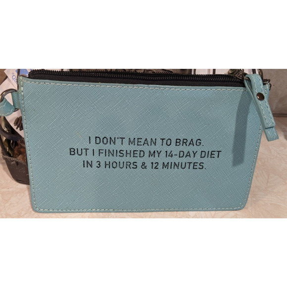 I Don't Mean To Brag But I Finished My 14 Day Diet in 3 Hours Zip Pouch - Picture 1 of 5